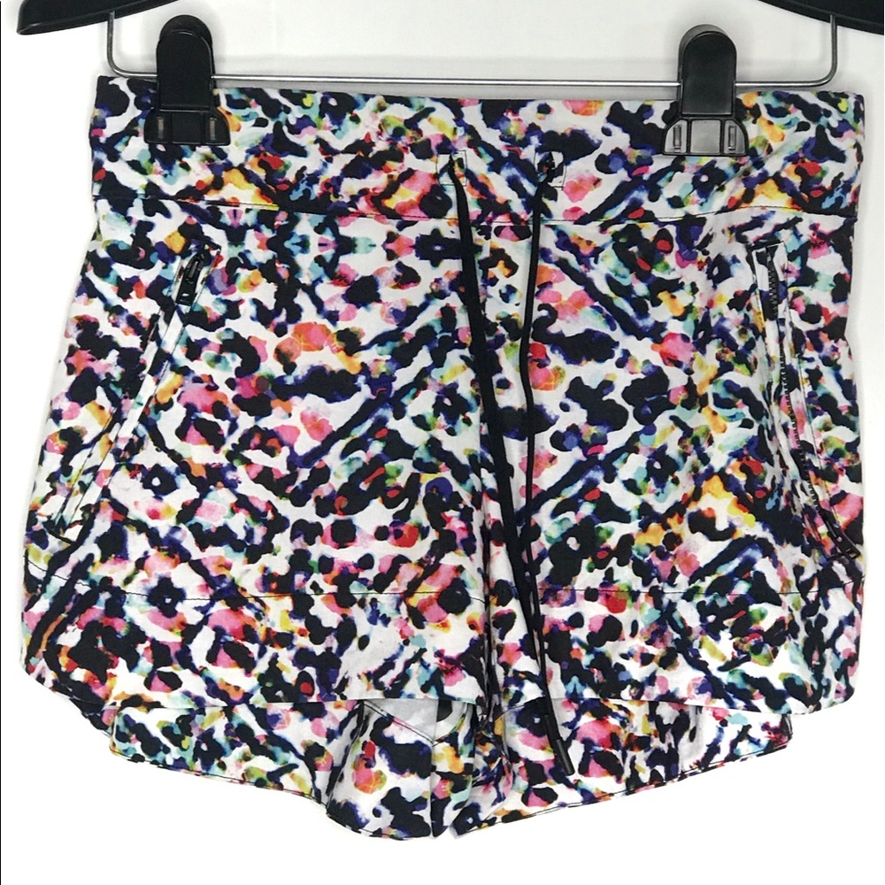 Athleta multi color abstract print shorts - Picture 2 of 6